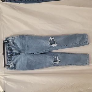Arizona Jean Company distressed Highest-rise curvy mom jean Size 7